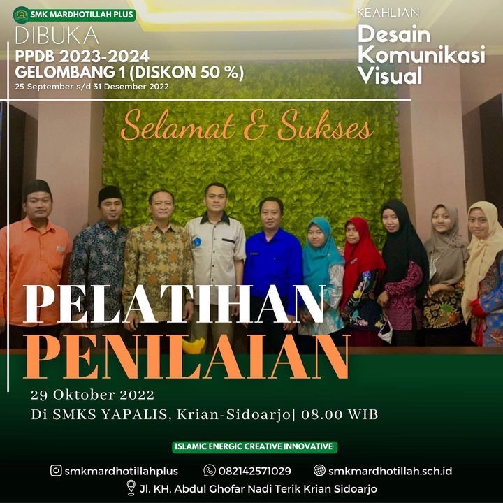 Pelatihan Penyusunan  Perangkat Penilaian di SMKS YAPALIS Krian